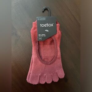 Brand new red ombré full toe ballerina Pilates grip socks.